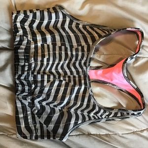 Reversible sports bra